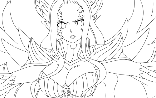 fairy anime coloring pages - photo #6